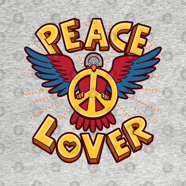 Peace Lover Anti-War Dove Cute Doodle Meme by BoggsNicolas